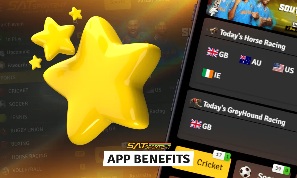 The Satsport247 app offers numerous benefits to sports enthusiasts