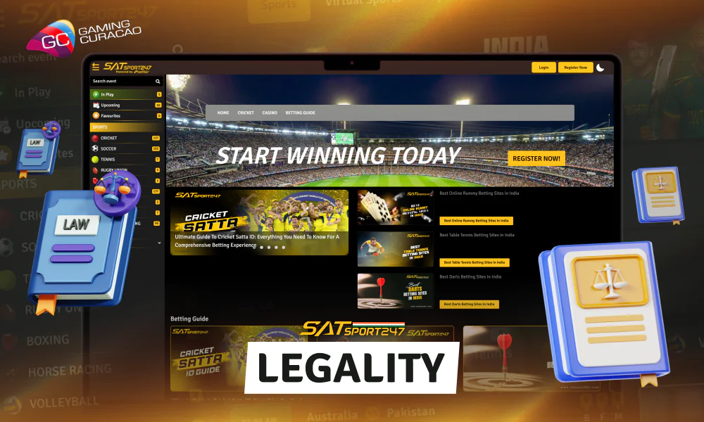 Satsport247 is a legal betting platform that obeys eGaming laws and meets industry standards in India