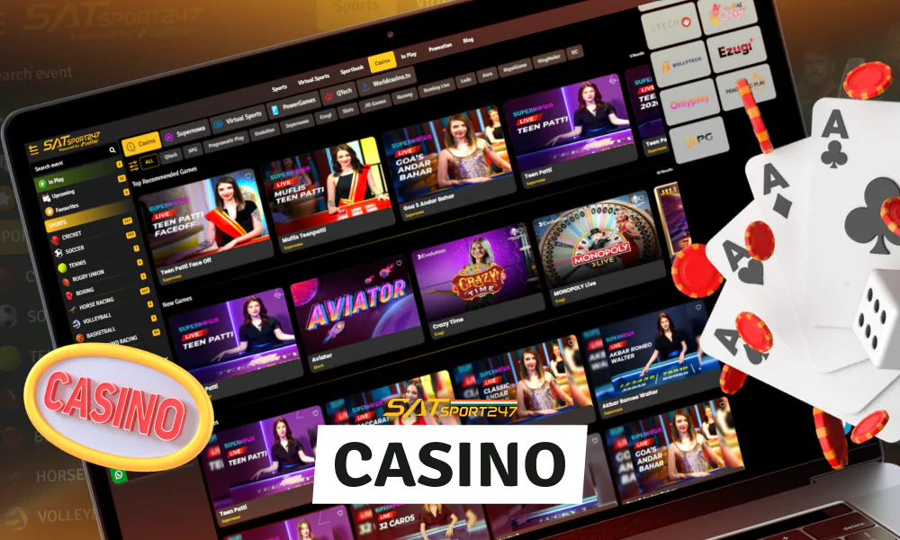 Satsport247 Casino offers a variety of popular sections for players to enjoy
