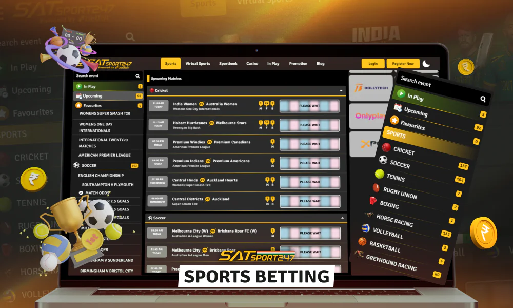 Satsport247 covers a variety of popular sports
