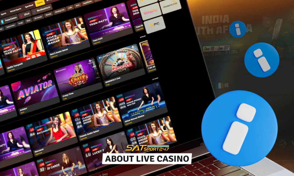 Live Casino Satsport247 is an exciting online platform that offers a wide range of live casino games
