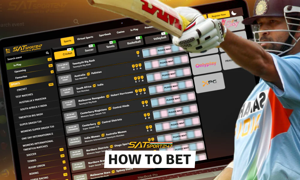 Easy way to start betting on cricket via Satsport247