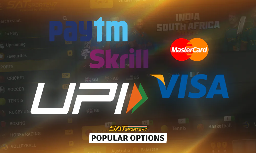 Range of popular payment options to cater to the needs of its users