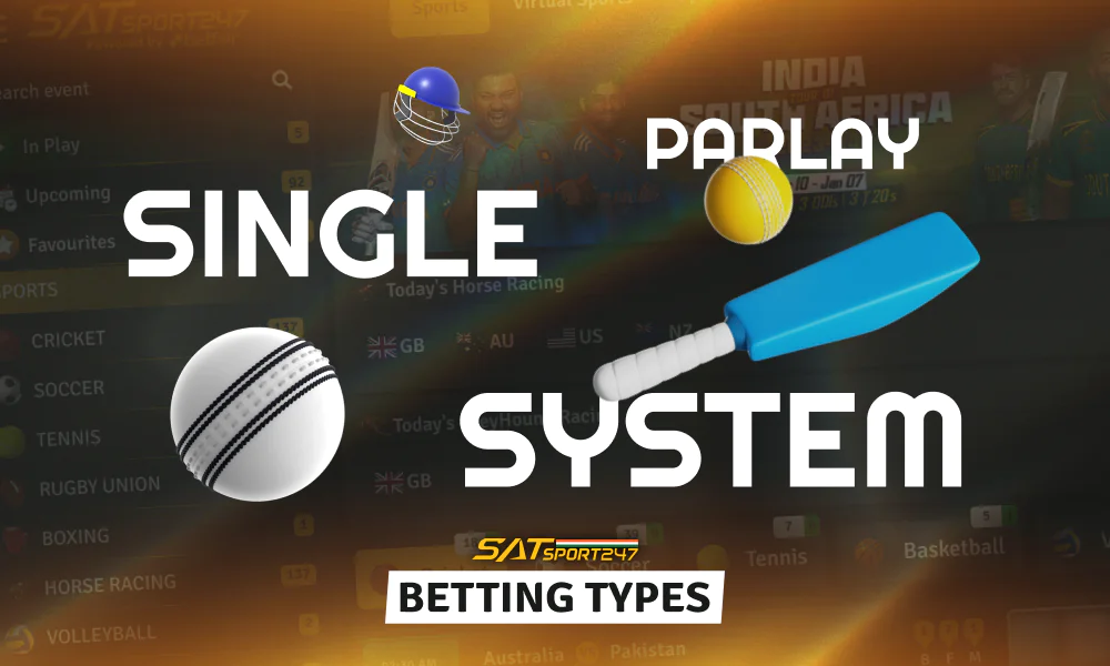 At Satsport247 users can explore various types of cricket betting options