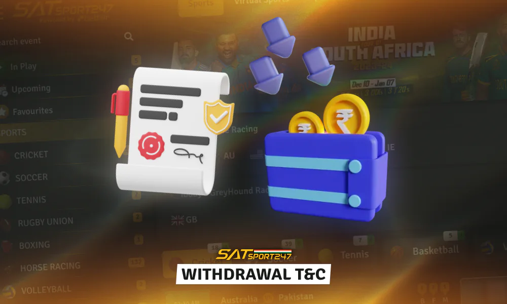 Guidelines and requirements for users who wish to withdraw funds from their accounts